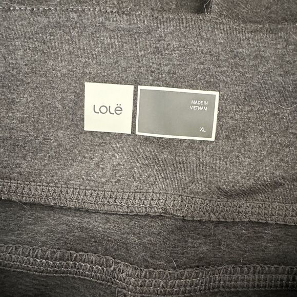 Lole Dark Grey Women’s Jogger Athletic Pants Leggings Drawstring Waist XL - Picture 3 of 5